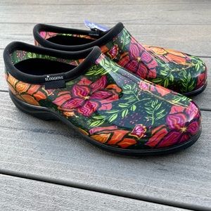 Sloggers Waterproof Rain Garden Shoe - Spring Surprise Black